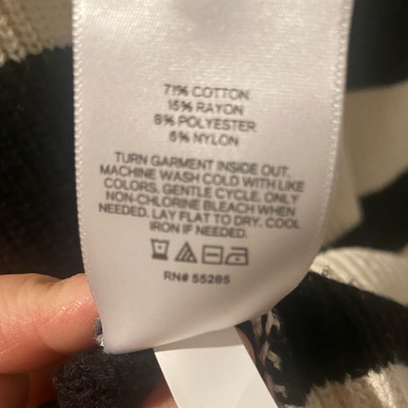 Striped ribbed quarter zip up tunic - Picture 6 of 7